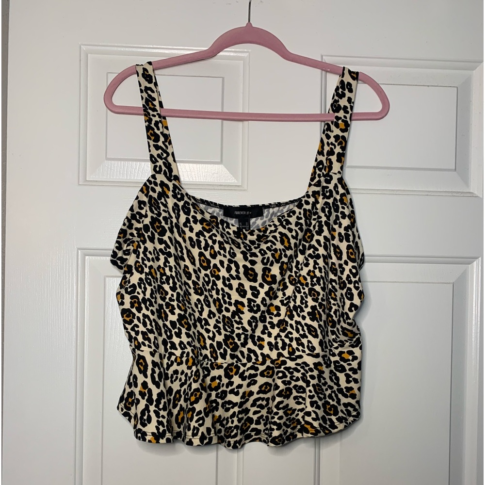 Animal print crop top